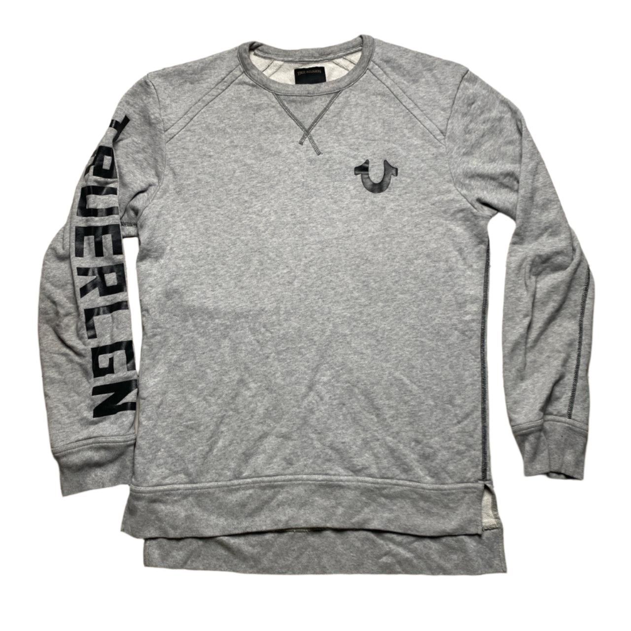 True Religion Grey and Black Jumper (S)