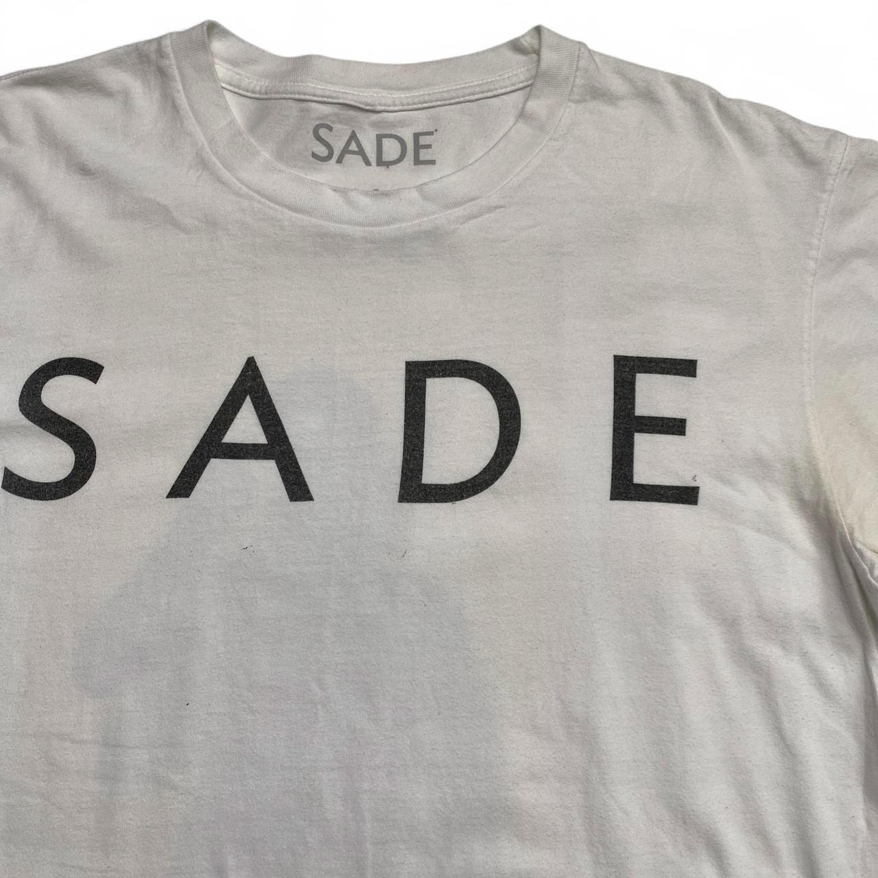 Sade White and Yellow Picture T Shirt (L)
