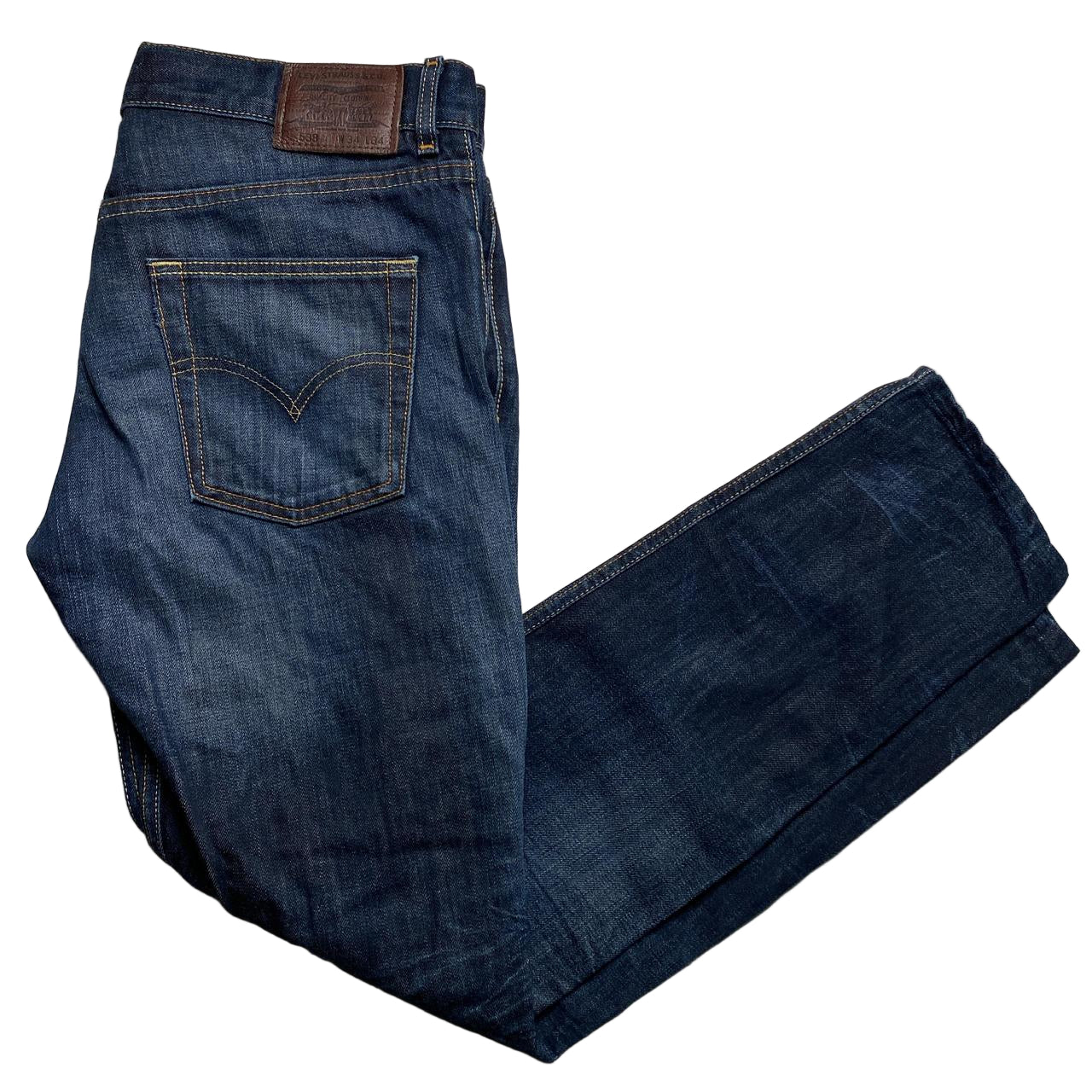 Levis 538 Dark Navy Jeans (34W)
