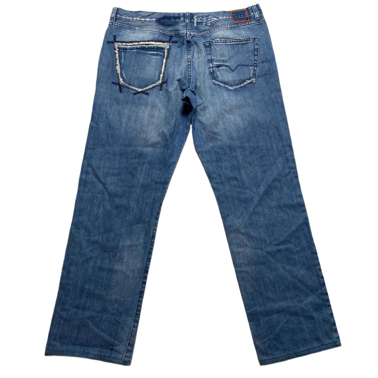 Hugo Boss Vintage Distressed Baggy Light Blue Jean (40W)