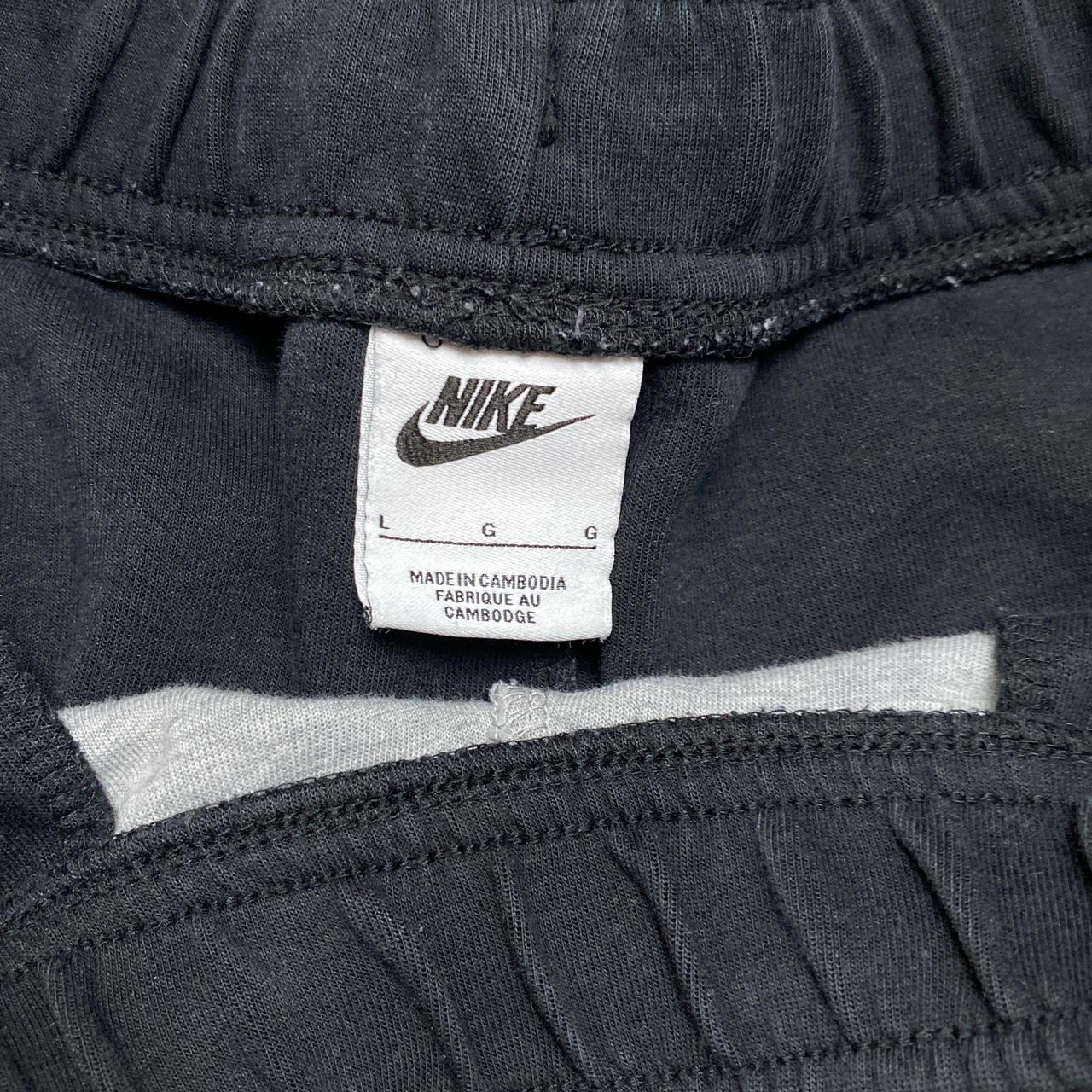 Nike Tech Fleece Grey White and Black Bottoms (L)
