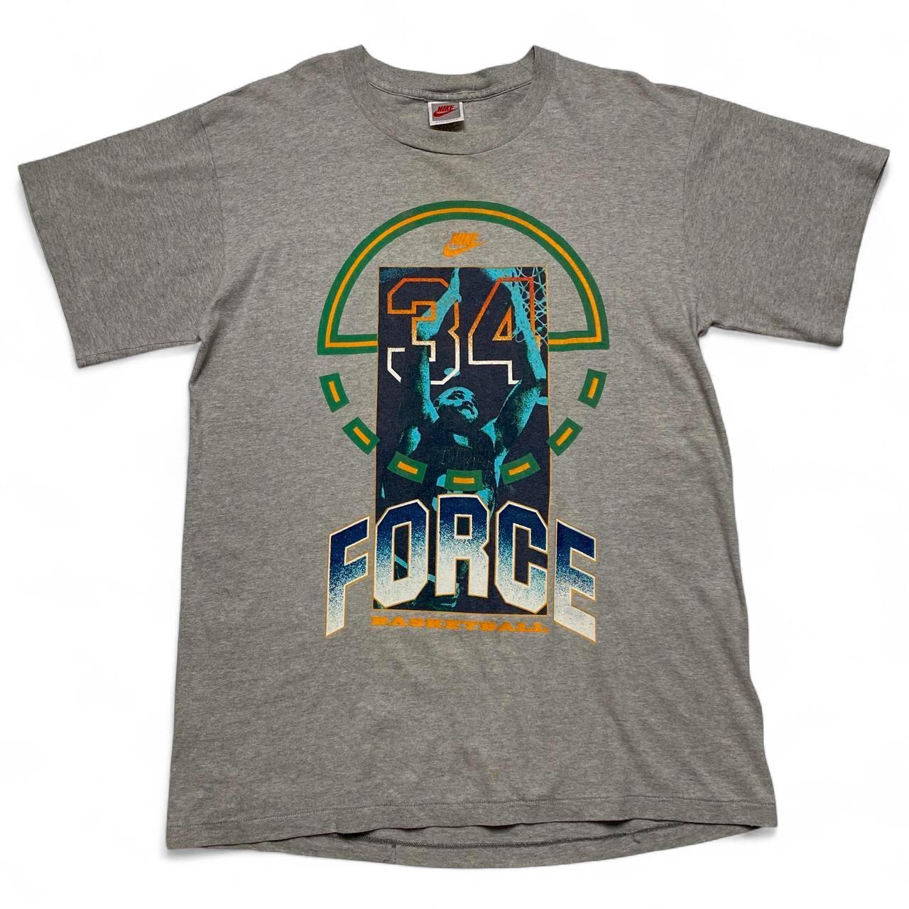 Nike Force Basketball Vintage 90’s Grey Graphic T Shirt (M)