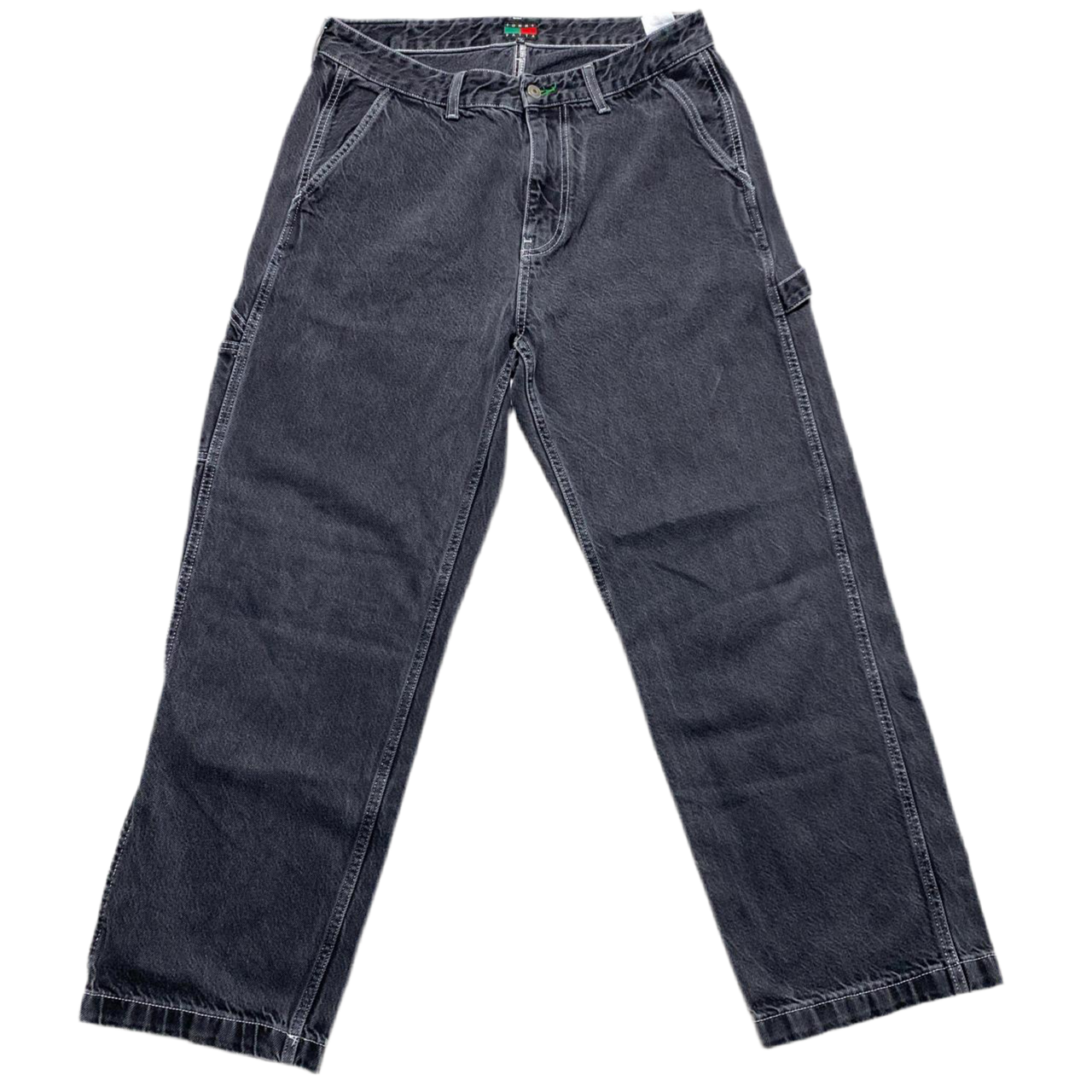 Tommy Hilfiger Patta Carpenter Jeans Grey and White Contrast Stitch (32W)
