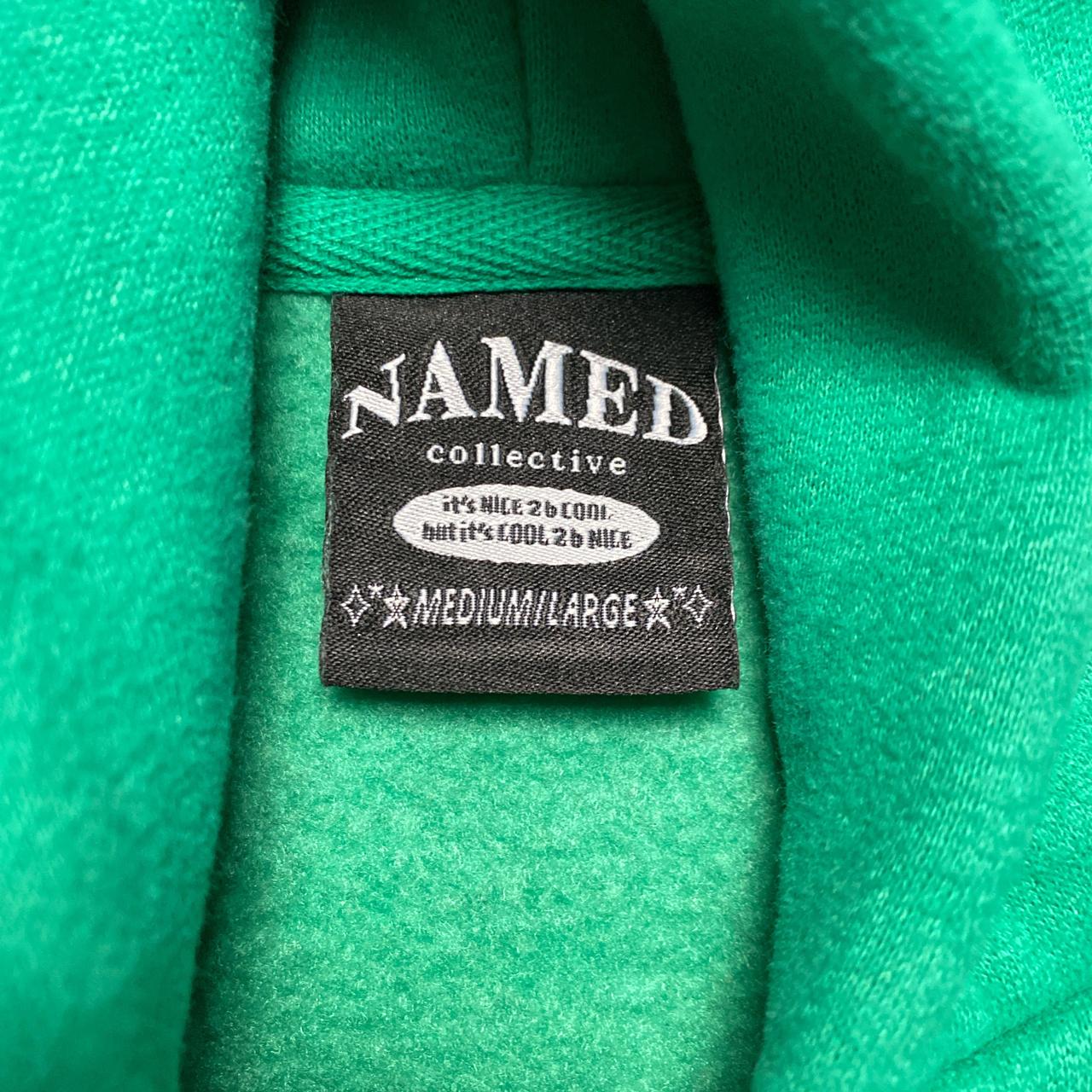 Named Collective Green and Pink Teddy Mission Hoodie (M)