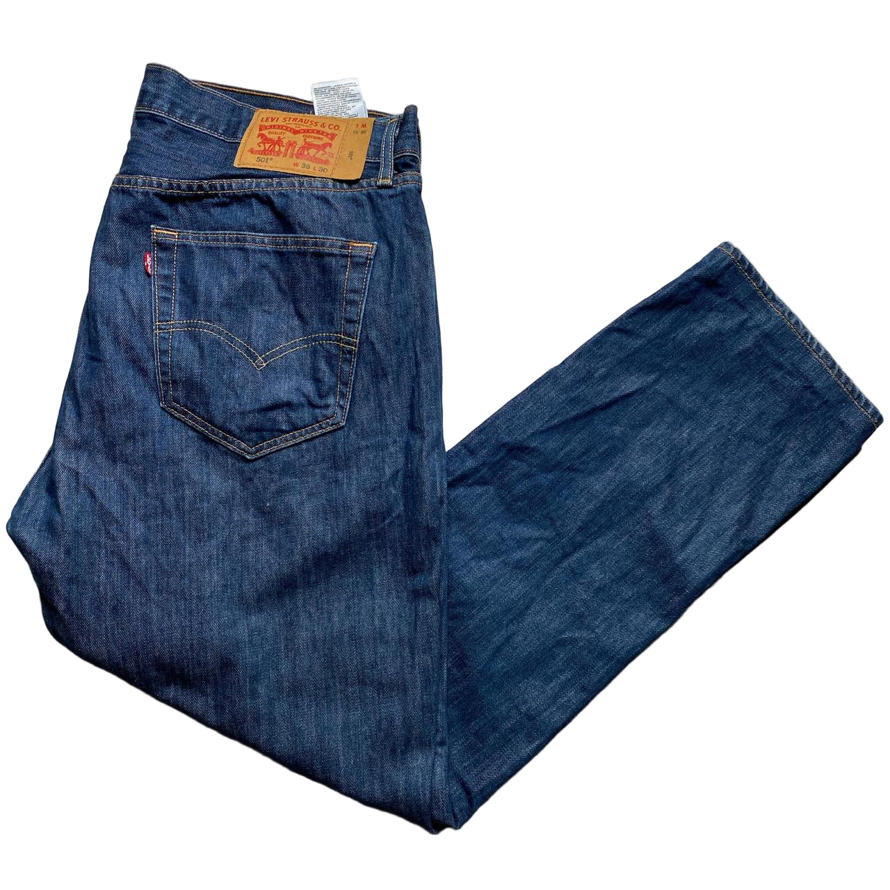 Levis 501 Baggy Navy Jeans (36W)