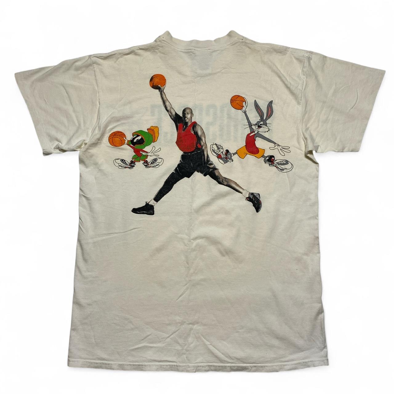 Nike Aerospace Jordan Looney Tunes Vintage 90’s T Shirt Cream White (L)
