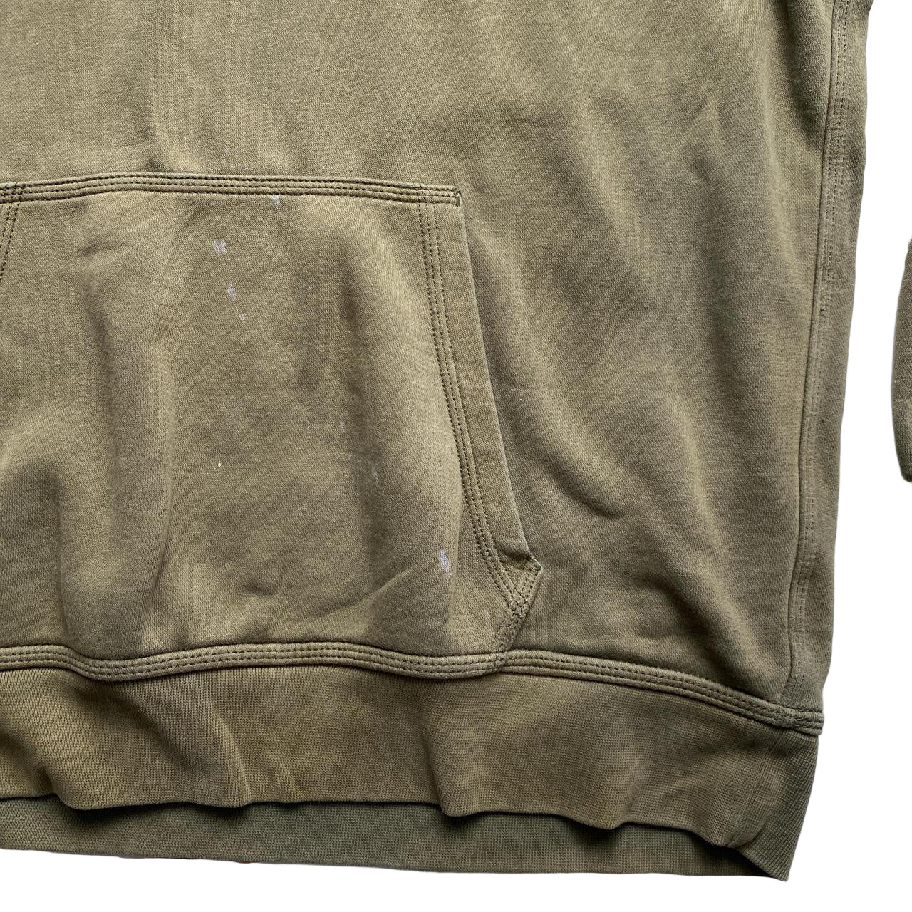 Nike Olive Green and Black Swoosh Hoodie (L)