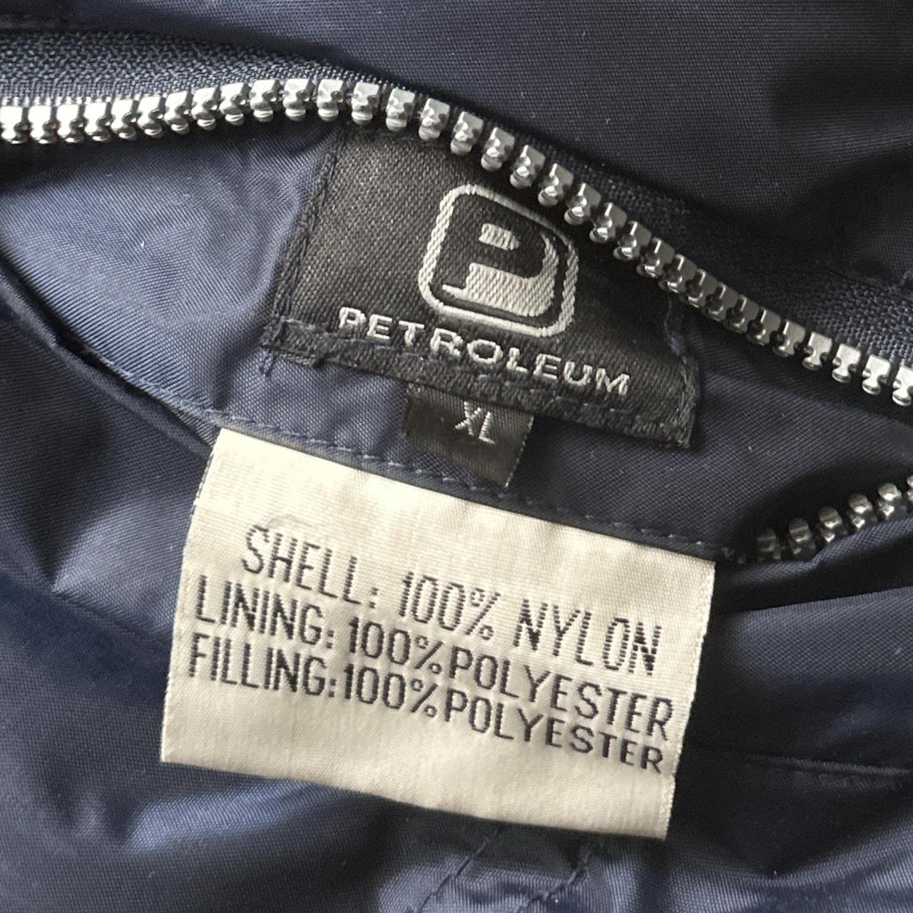 Petroleum Vintage 90’s Reversible Fleece Navy and Cream Puffer Jacket (XL)