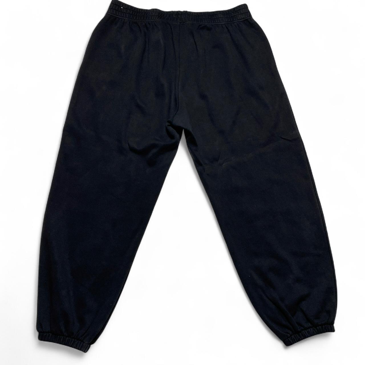 Nike Black and White Swoosh Baggy Joggers (XL)