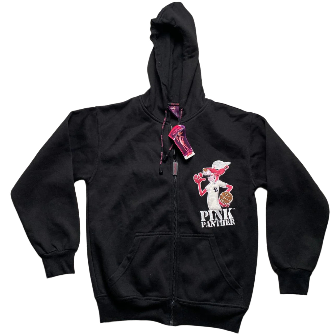Pink Panther Vintage 2006 Hoodie Black and Pink (S)