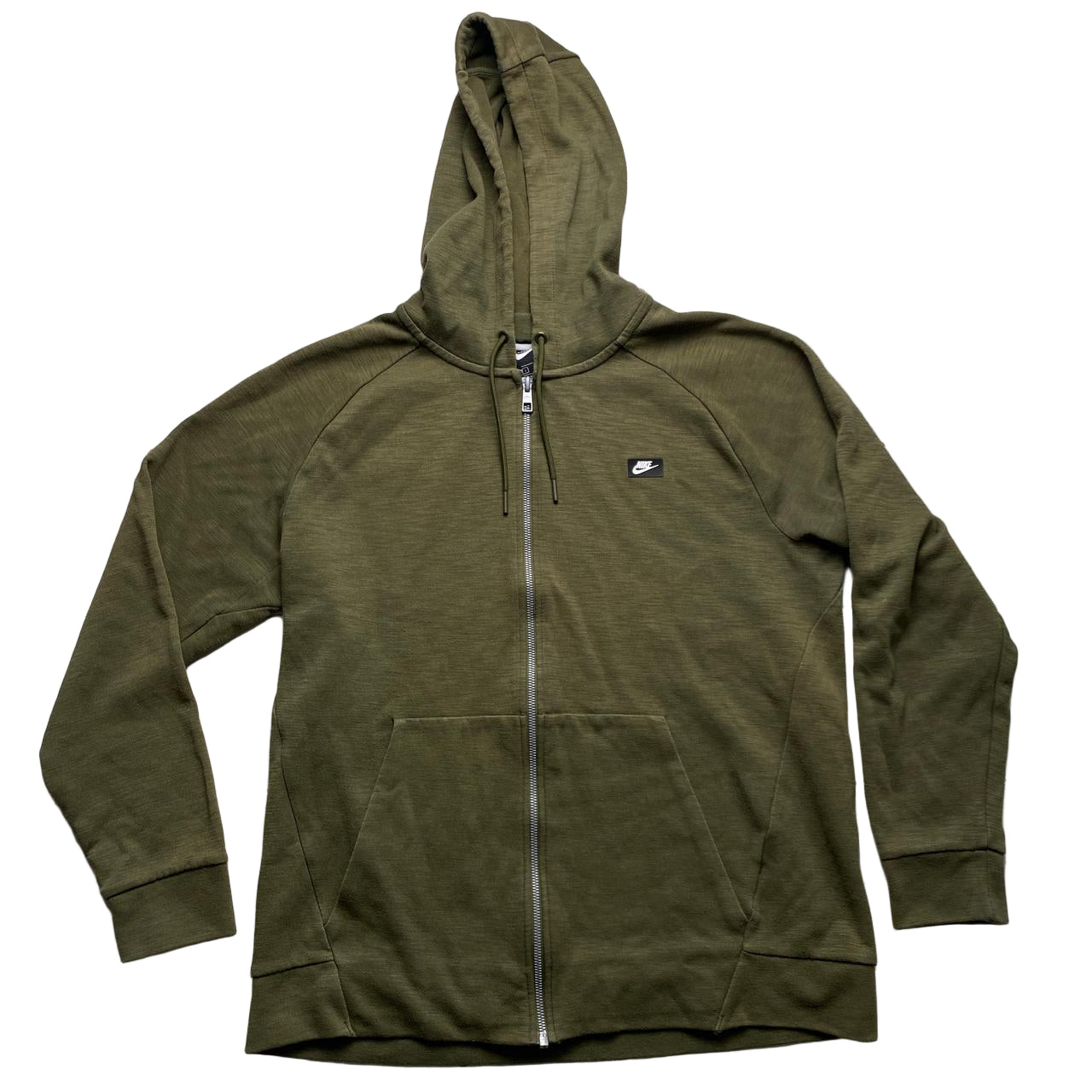 Nike Khaki Box Logo Black and White Swoosh Tracksuit (L)