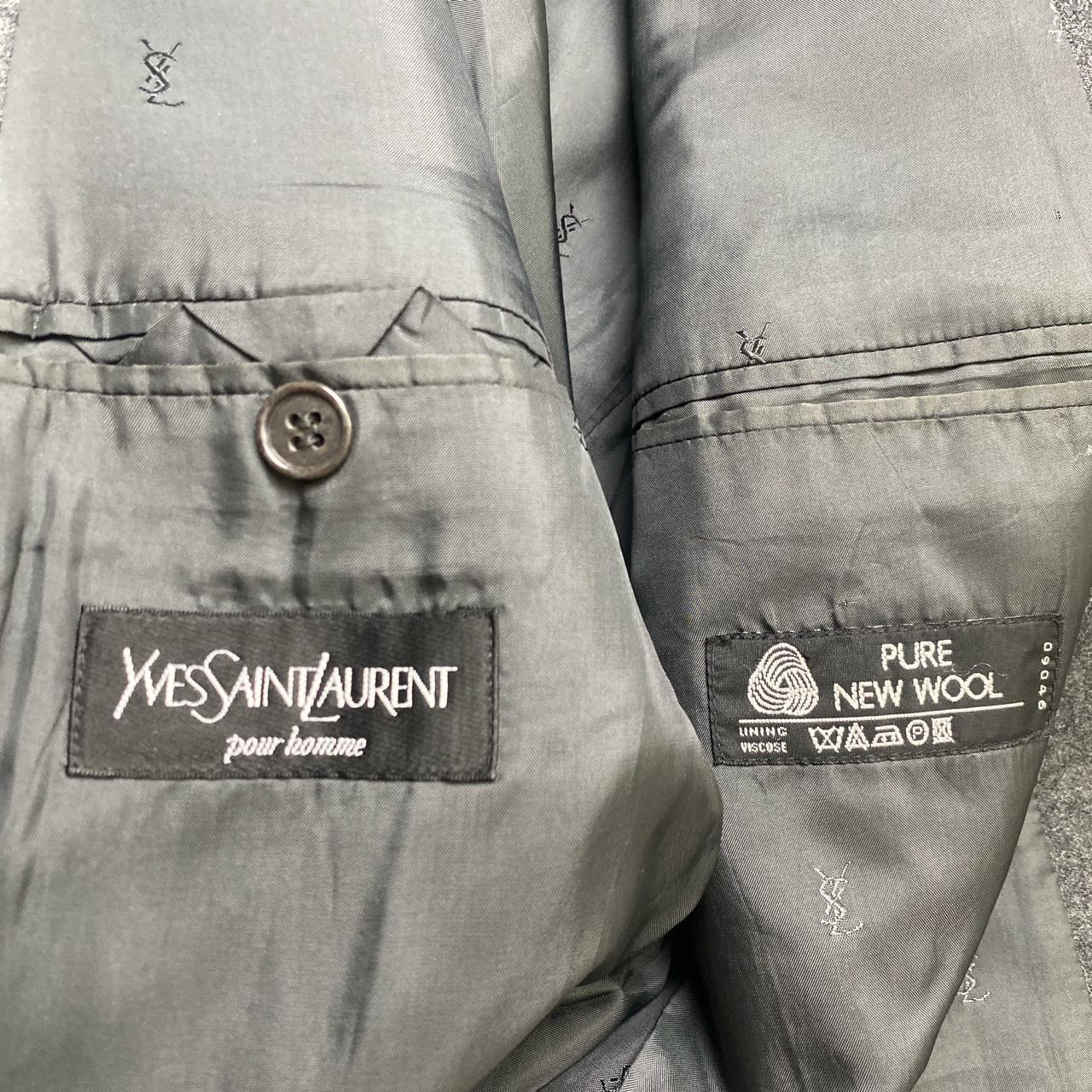 YSL Yves Saint Laurent Vintage Grey Wool Jacket (L)