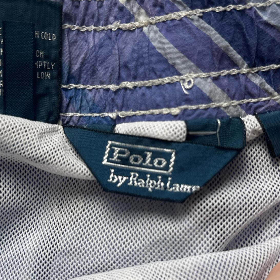 Polo Ralph Lauren Blue and White Checked Shorts (L)