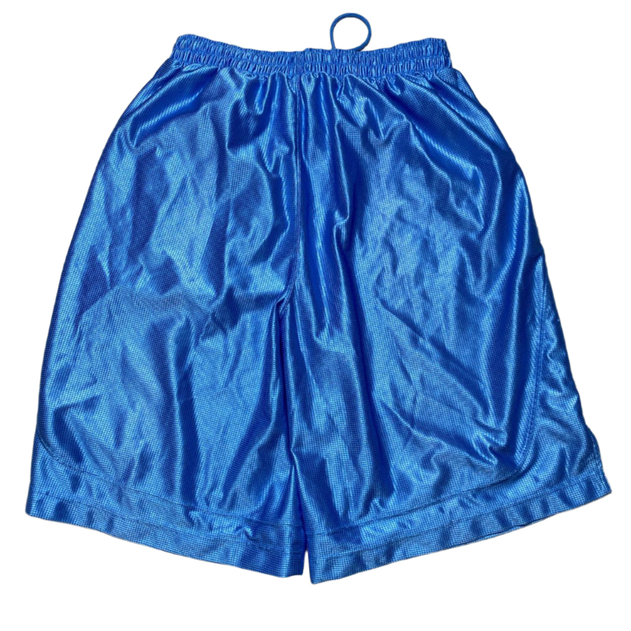 Jordan Vintage Mesh Baby Blue and Yellow Basketball Shorts (XL)