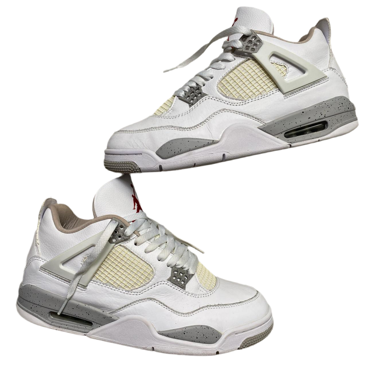 Jordan 4 White Cement Grey and Red (UK 11)