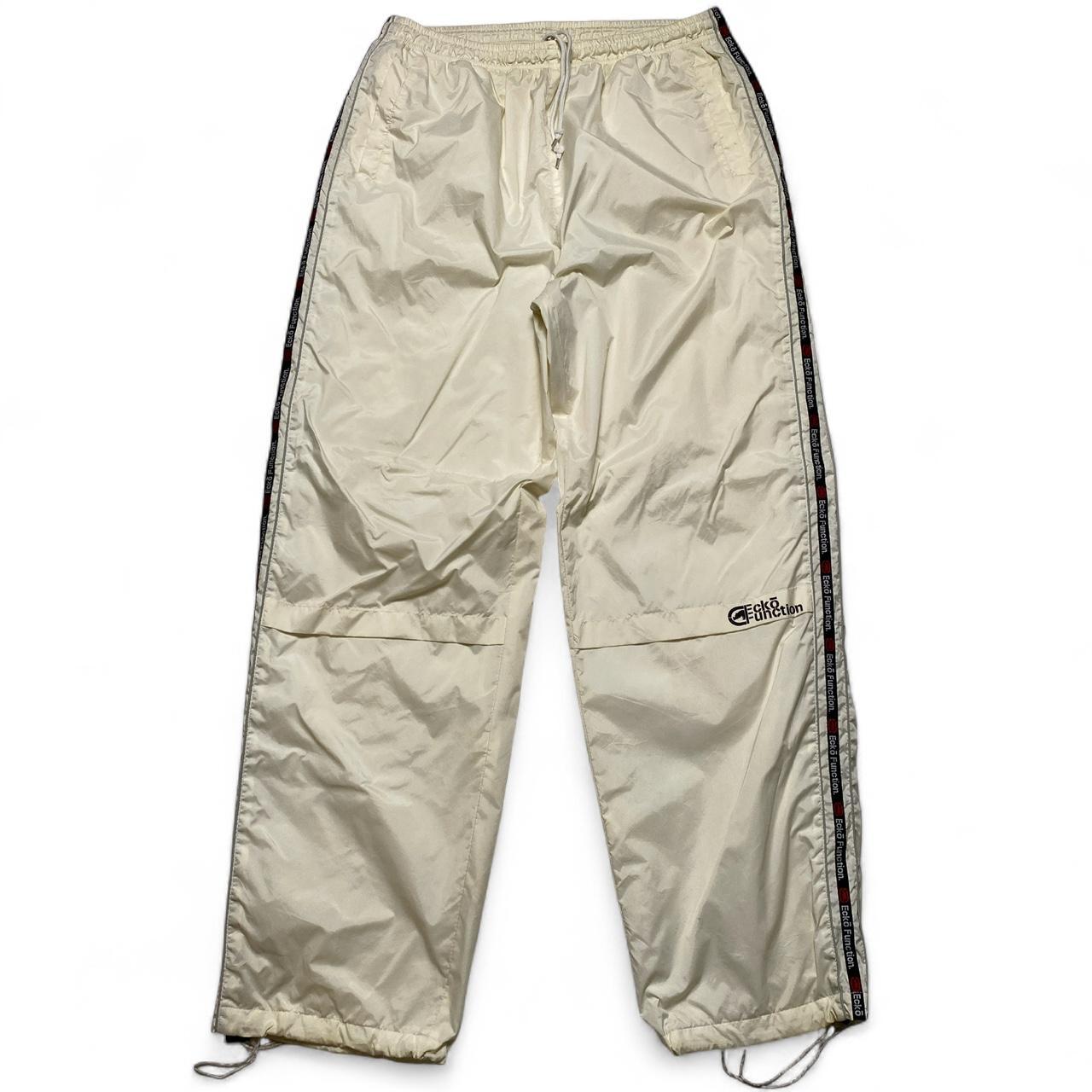 Ecko Unltd Cream Shell Trackpant Baggy Bottoms (XL)