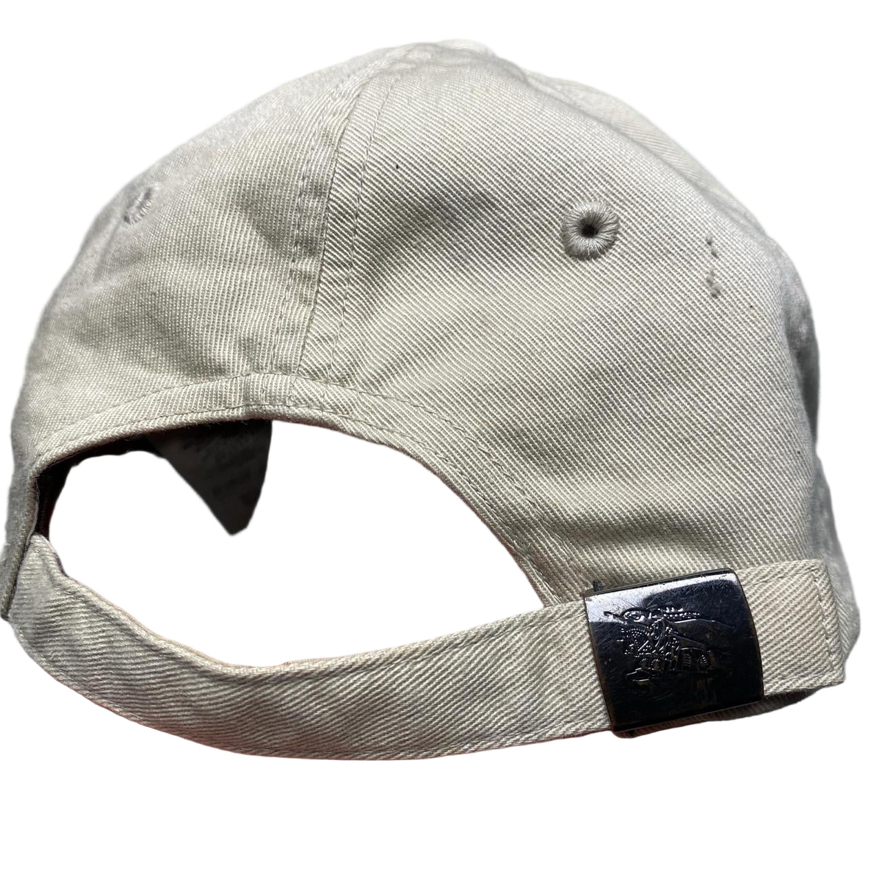 Burberry Cream Vintage Baseball Cap