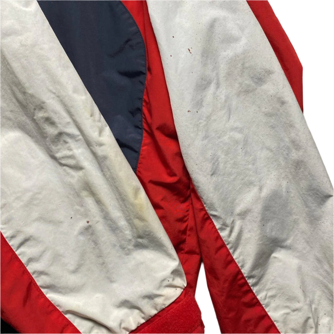 Helly Hansen Vintage Navy Red and White Windbreaker Jacket (L)