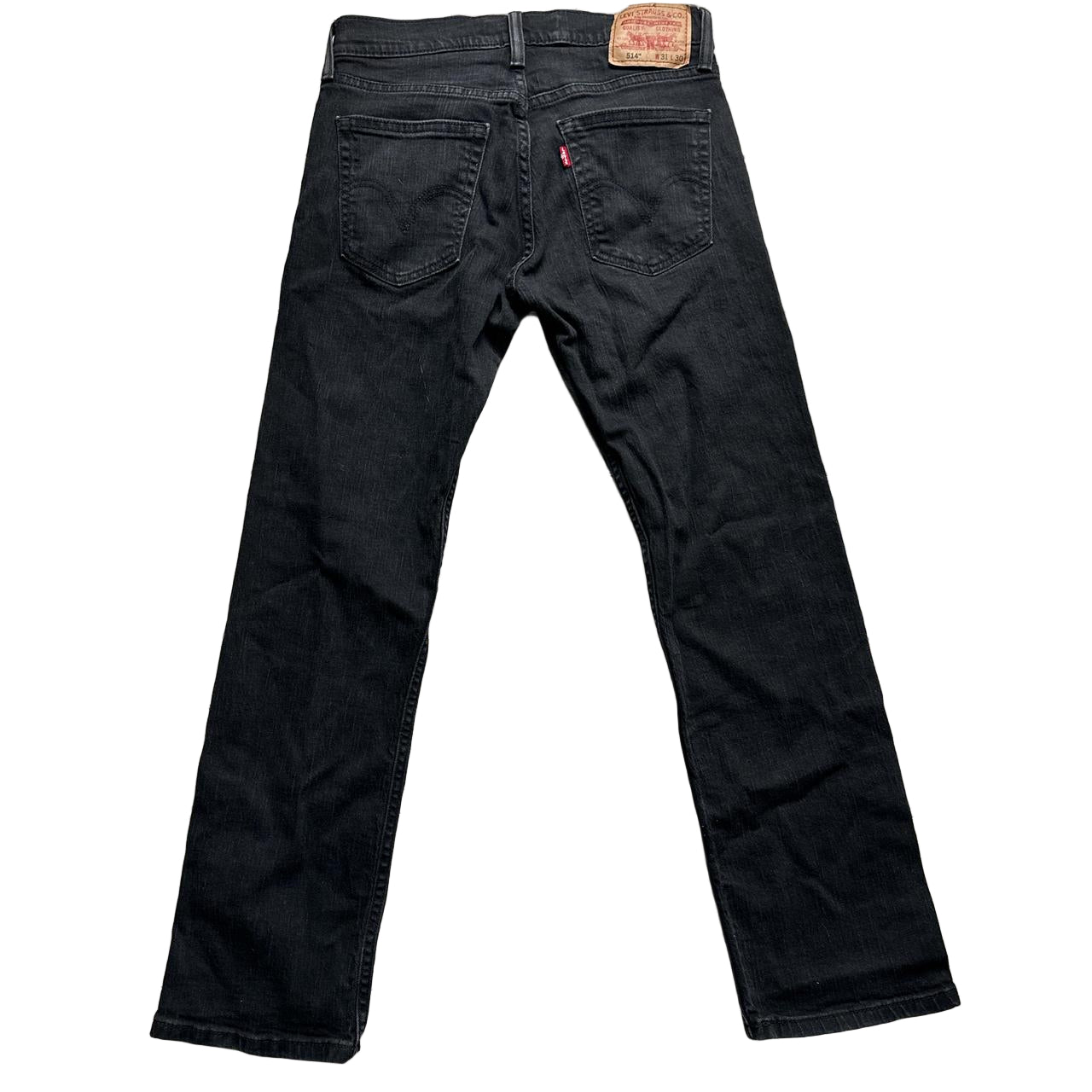 Levis 514 Dark Black Jeans (31W)