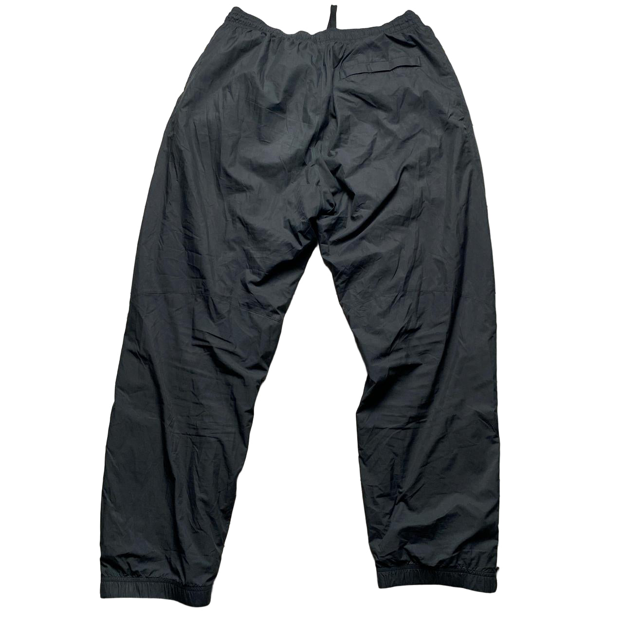 Nike Black and White Swoosh Shell Trackpant Baggy Bottoms (L)