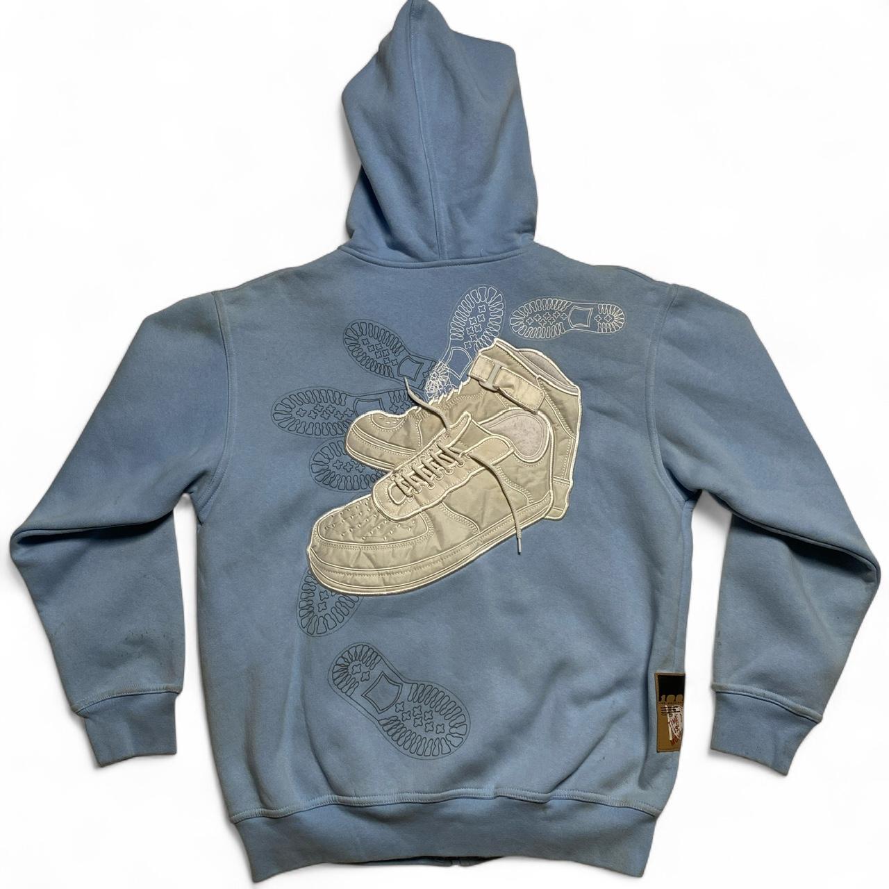 Time is Money Vintage y2k Baby Light Blue Air Force Embroidery Tracksuit (S)