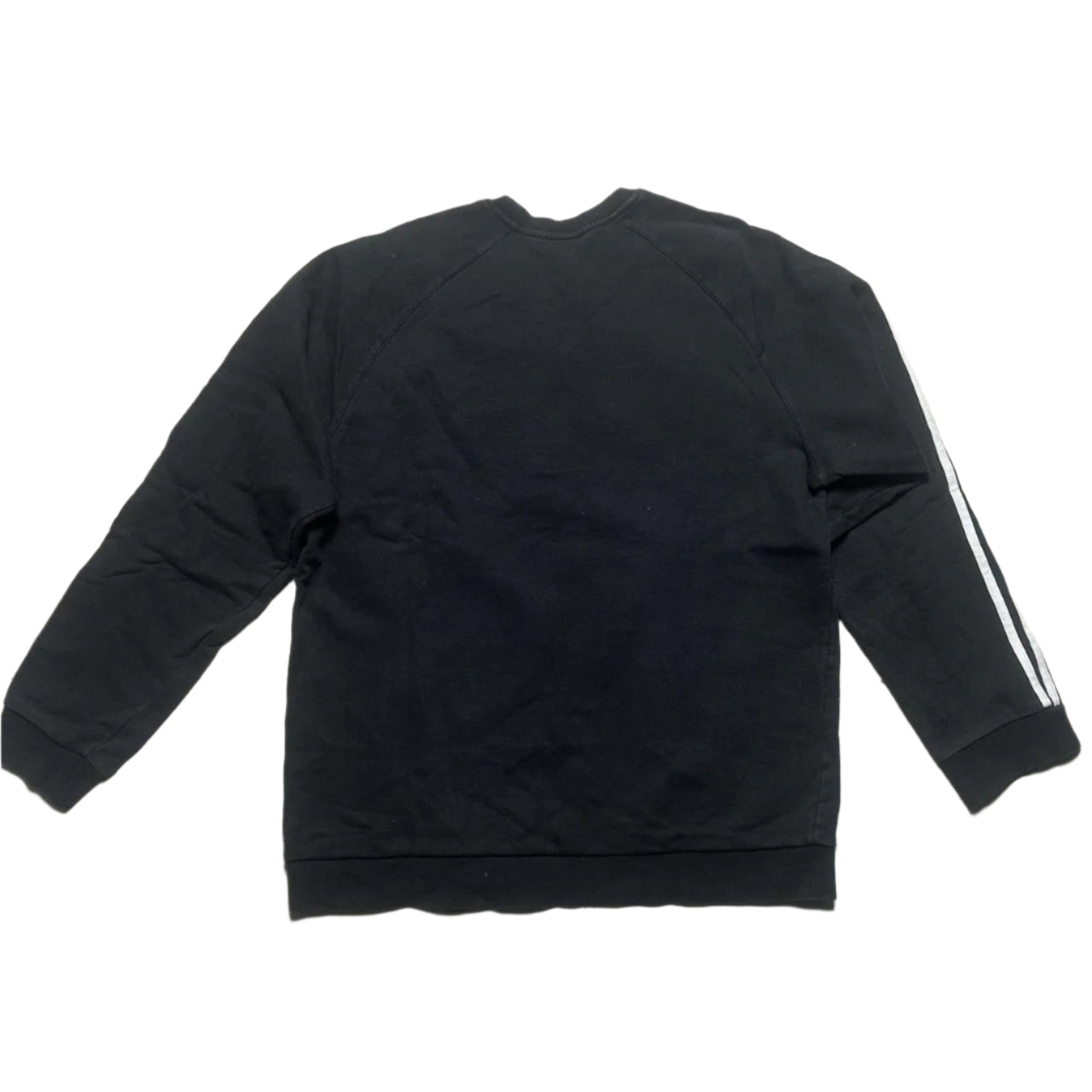 Adidas Black and White Vintage Jumper (XL)