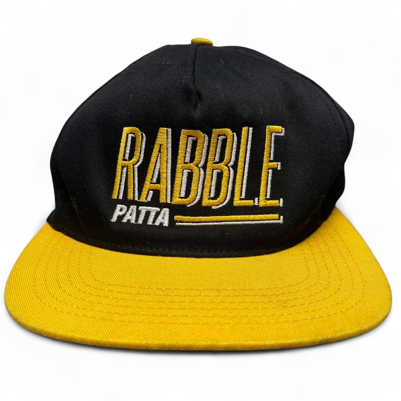 Rabble Patta Black and Yellow Vintage Snapback Cap