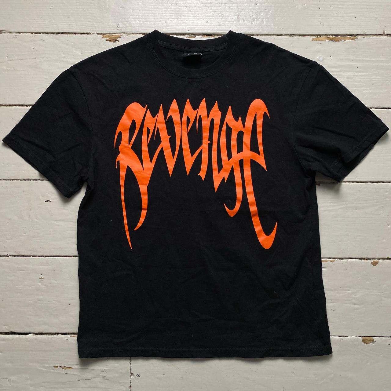 Revenge Black and Orange T Shirt
