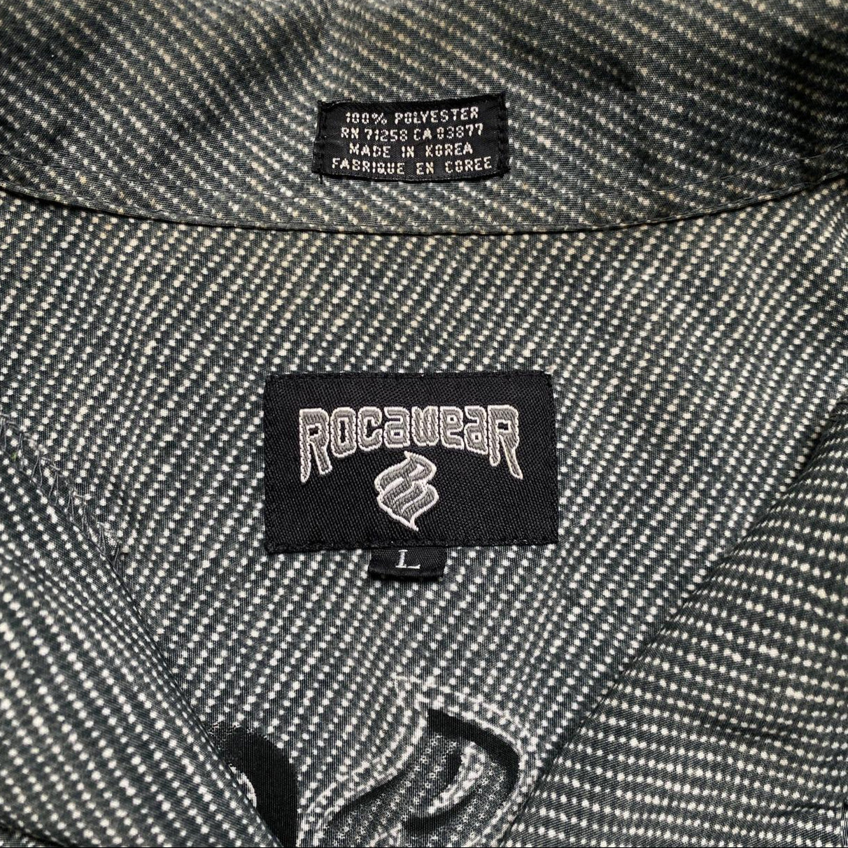 Rocawear Vintage 90’s Short Sleeve Grey Shirt (L)