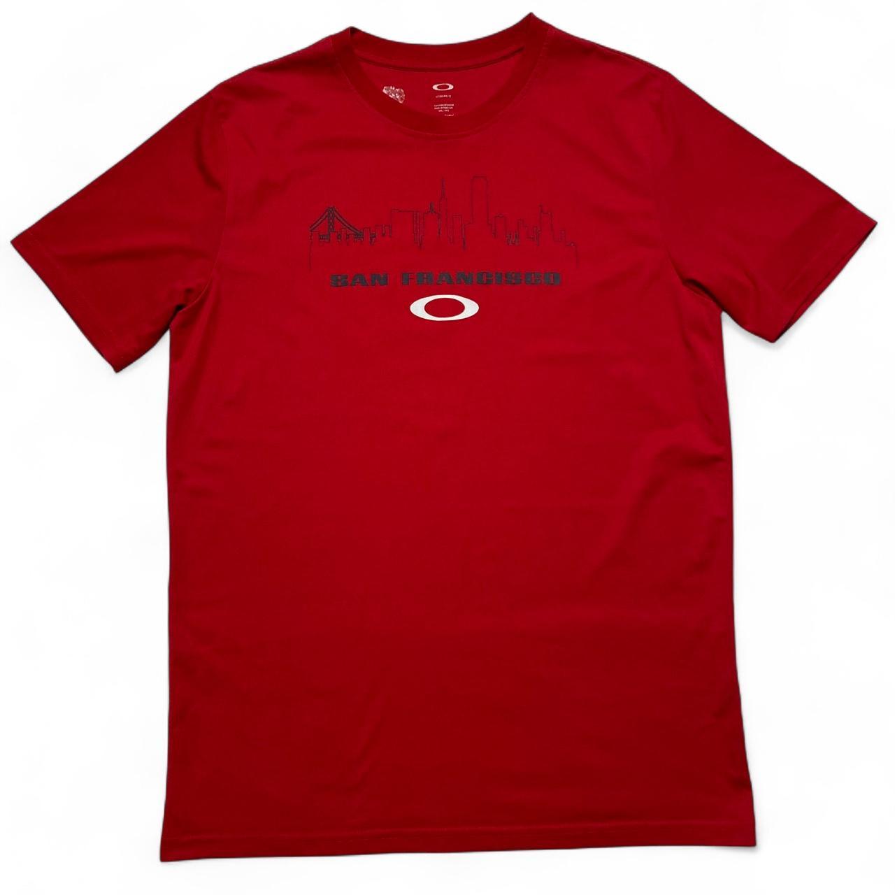 Oakley San Fransisco Red and White T Shirt (M)