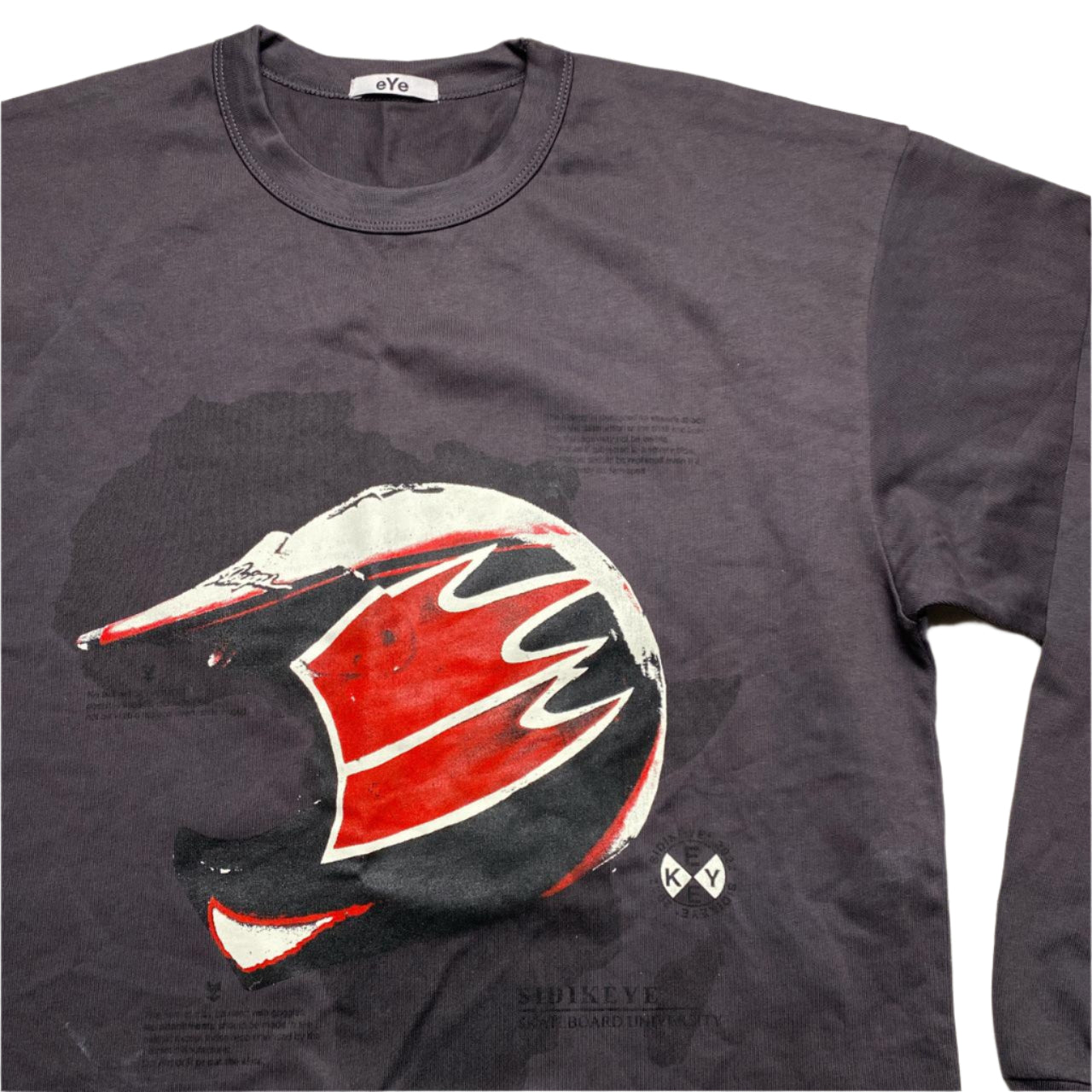 Essence Eye Motocross Helmet Long Sleeve Heavy T Shirt (M)