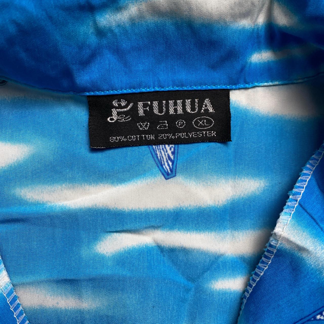 Hawaiian Floral Summer Short Sleeve Shirt (XL)