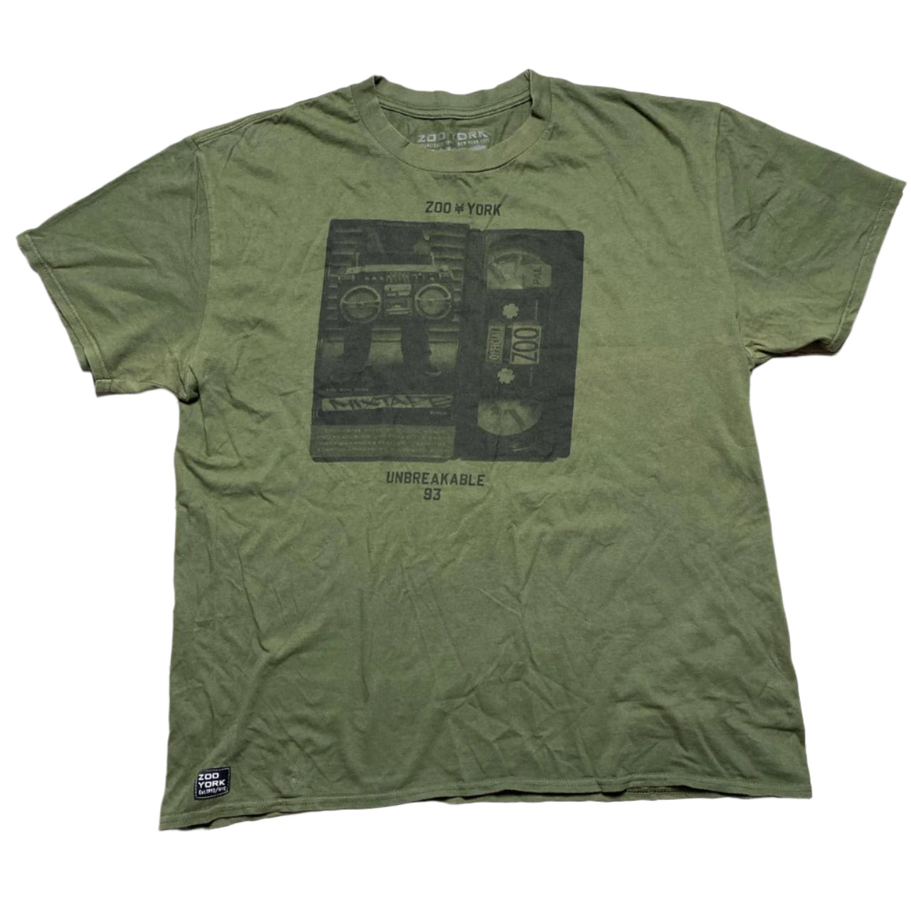 Zoo York Green and Black T Shirt (XL)