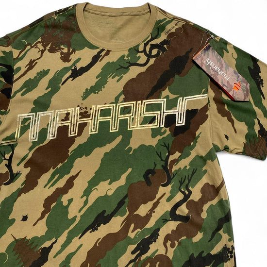 Maharishi Camouflage Green and Brown T Shirt (2XL)