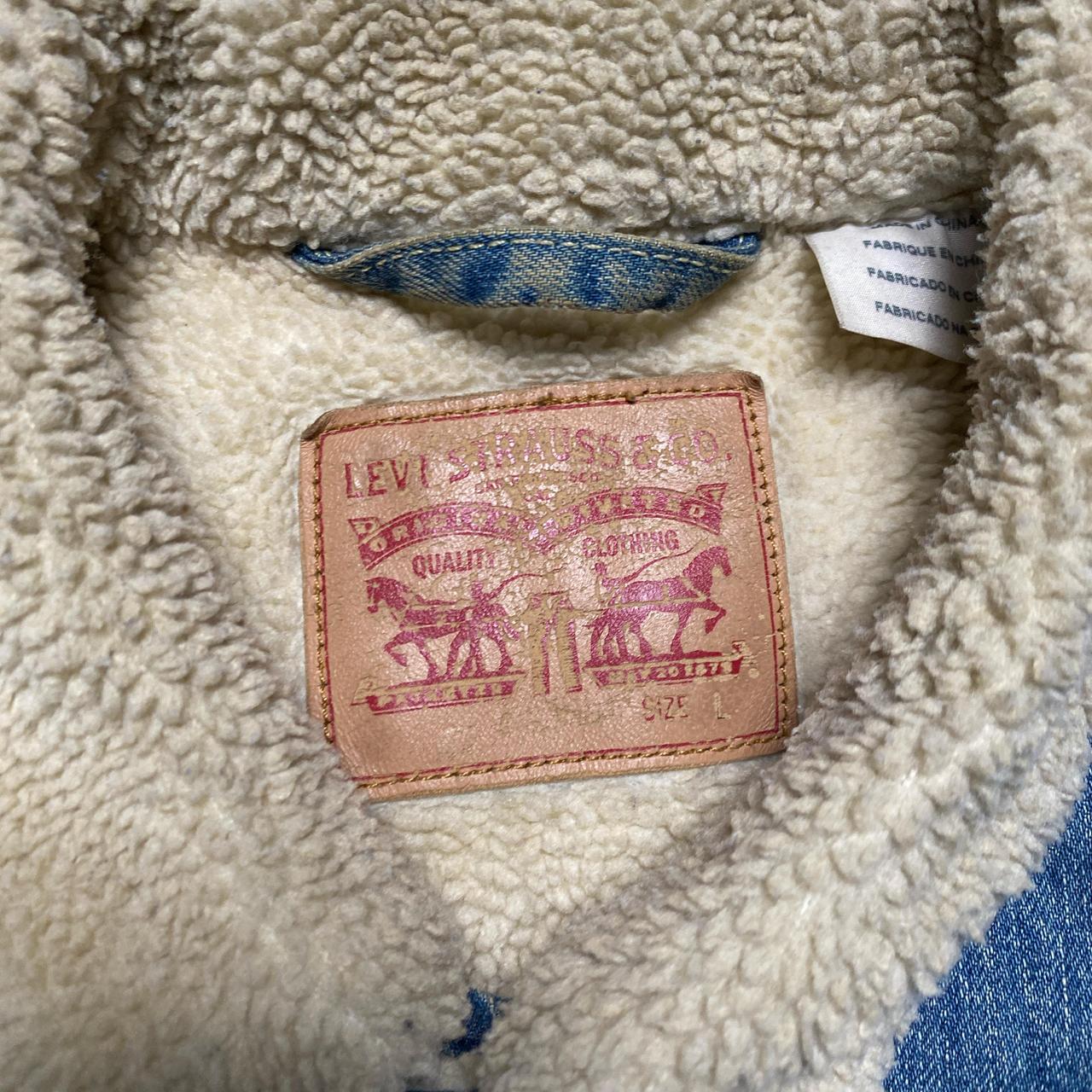 Levis Denim Sherpa Lined Jacket (L)