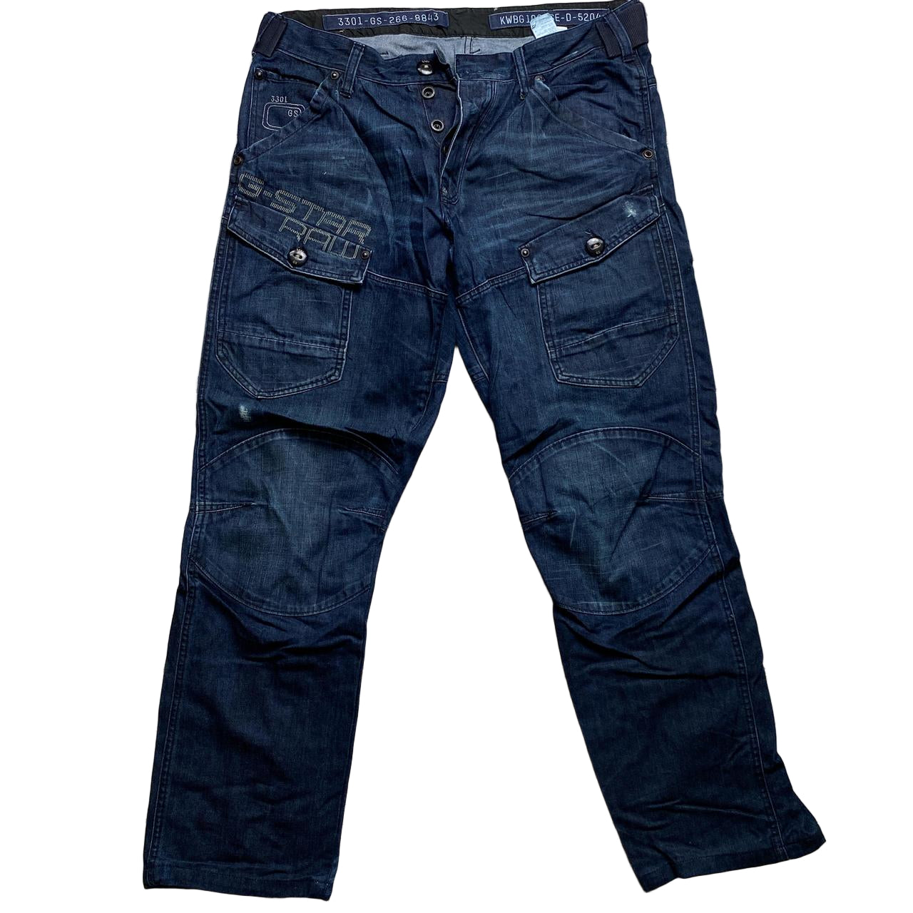 G Star Vintage Cargo Baggy Jeans (34W)