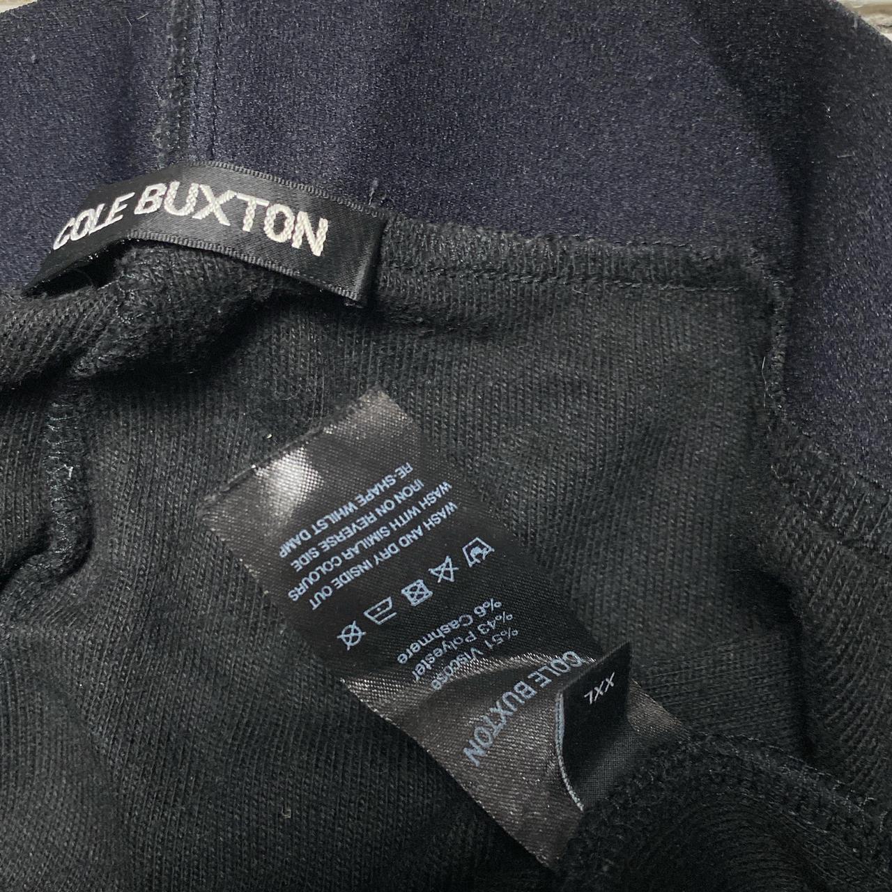 Cole Buxton Black Elasticated Waist Thermal Joggers (2XL)