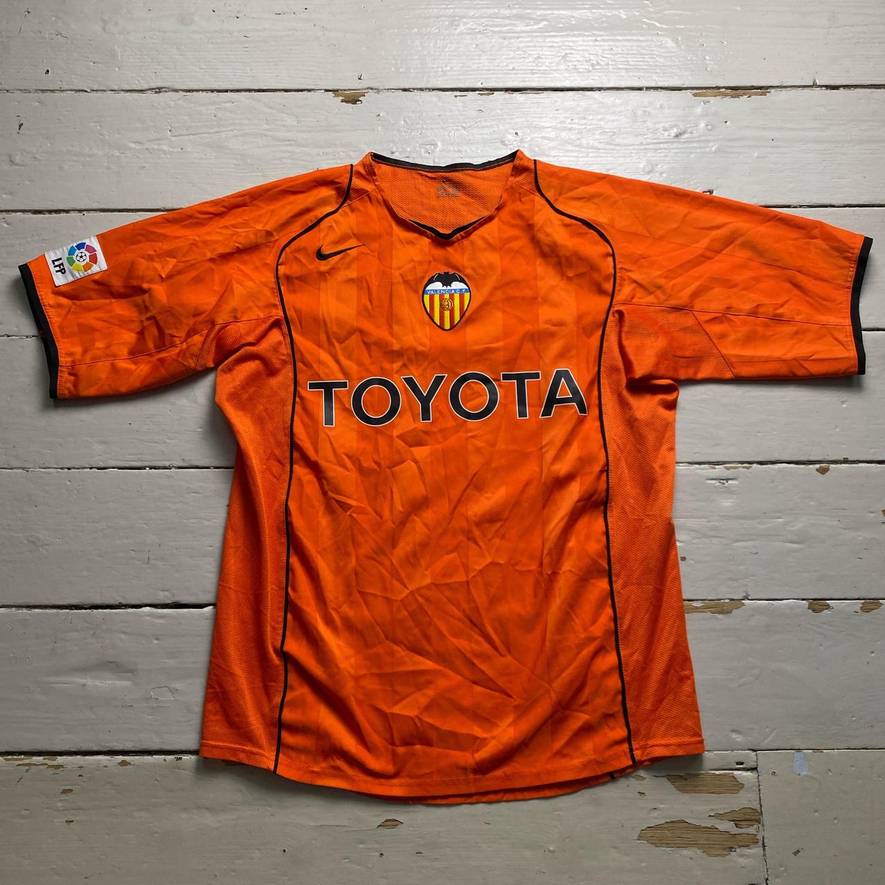 Valencia Total 90 Nike Vintage Orange and Black Football Jersey