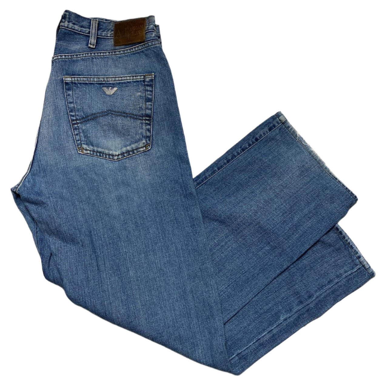 Armani Vintage Blue Baggy Jeans (34W)