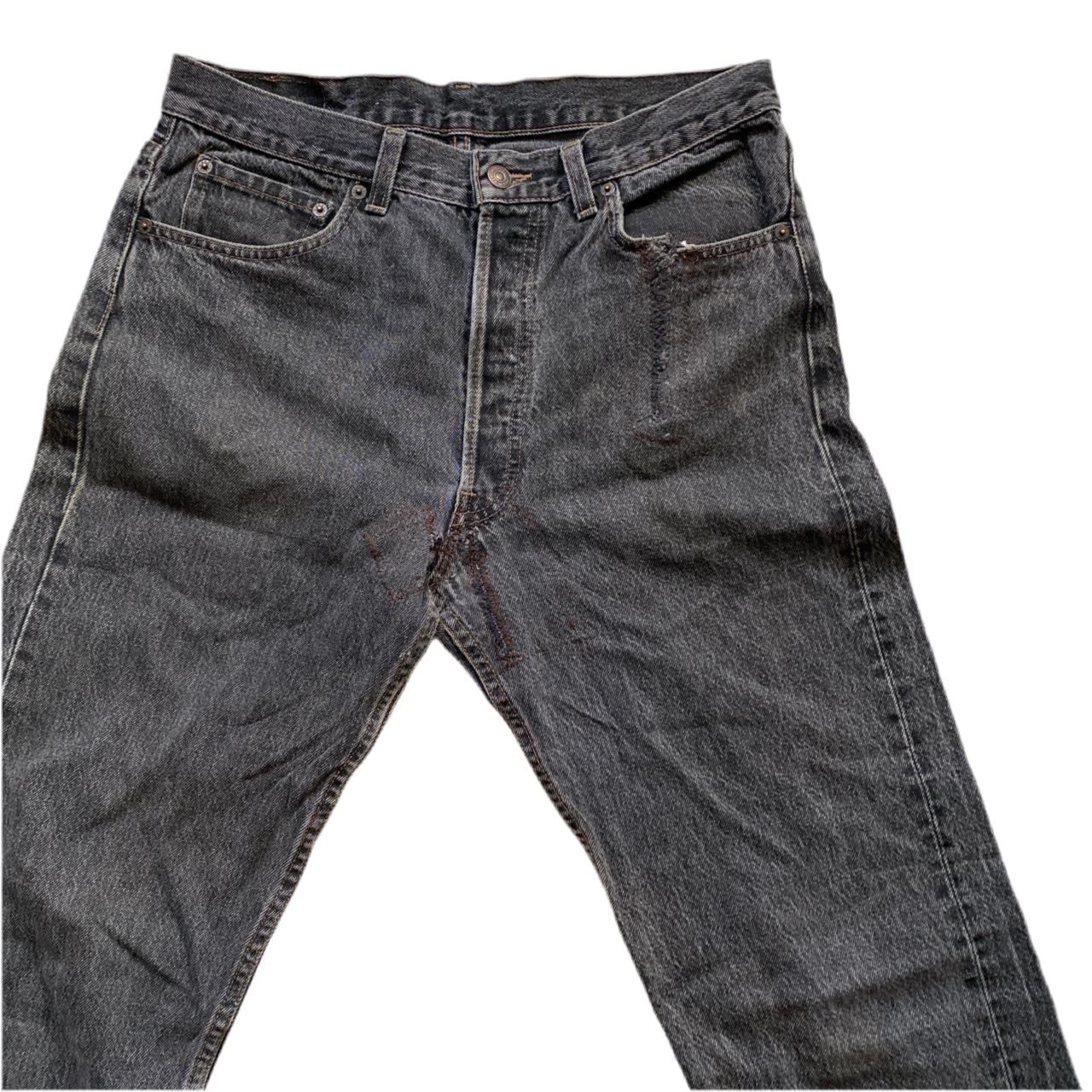 Levis Charcoal 501 Classic Jeans (33W)