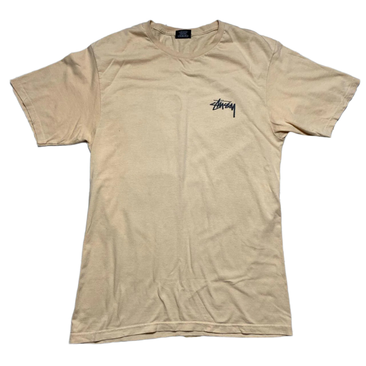 Stussy Palm Trees T Shirt Peach and Black (M)