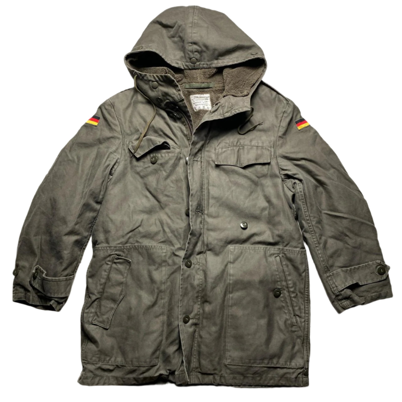 Schwarz Pasau Vintage Miltary Khaki German War Coat (XL)
