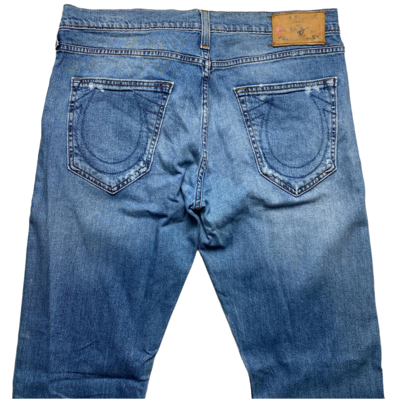True Religion Light Blue Distressed Jeans (32W)