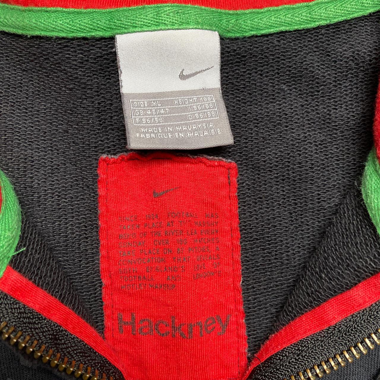 Nike Hackney Marshes Football Vintage y2k Black and Red Hoodie (XL)