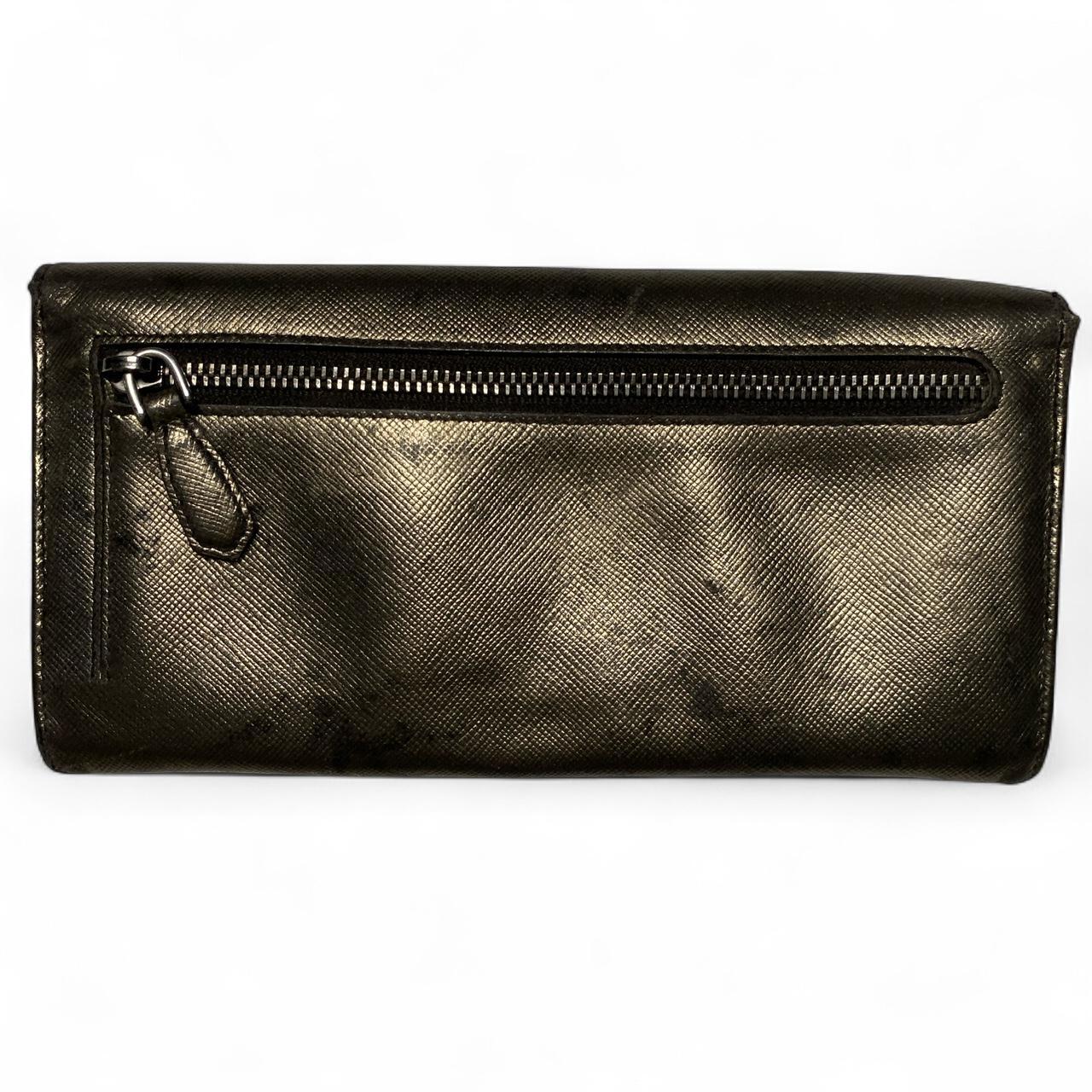 Prada Milano Metallic Womens Purse Wallet