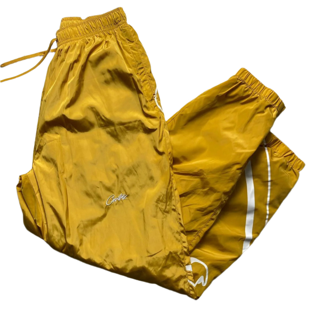 Corteiz Yellow Shell Shuku Trackpant Bottoms (XL)