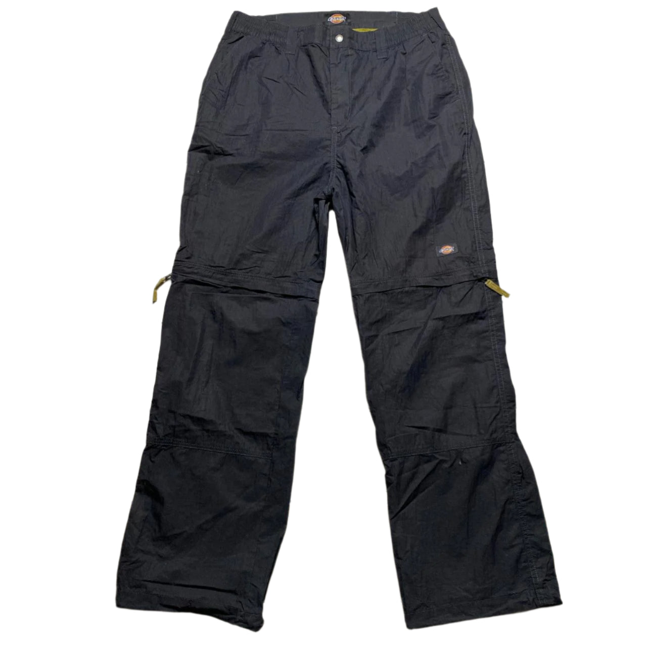 Dickies Black Cargo Windproof Shell Trackpant Baggy Bottoms and Shorts 2 in 1 (W 34)