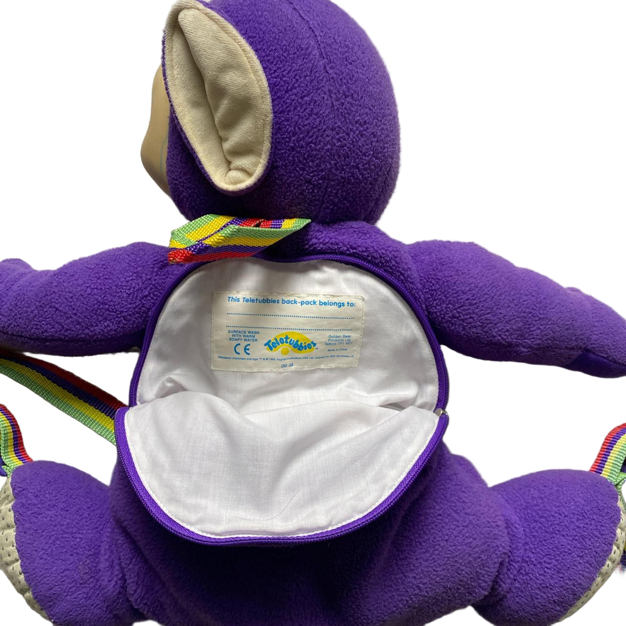 Teletubbies Tinky Winky Purple Backpack Bag