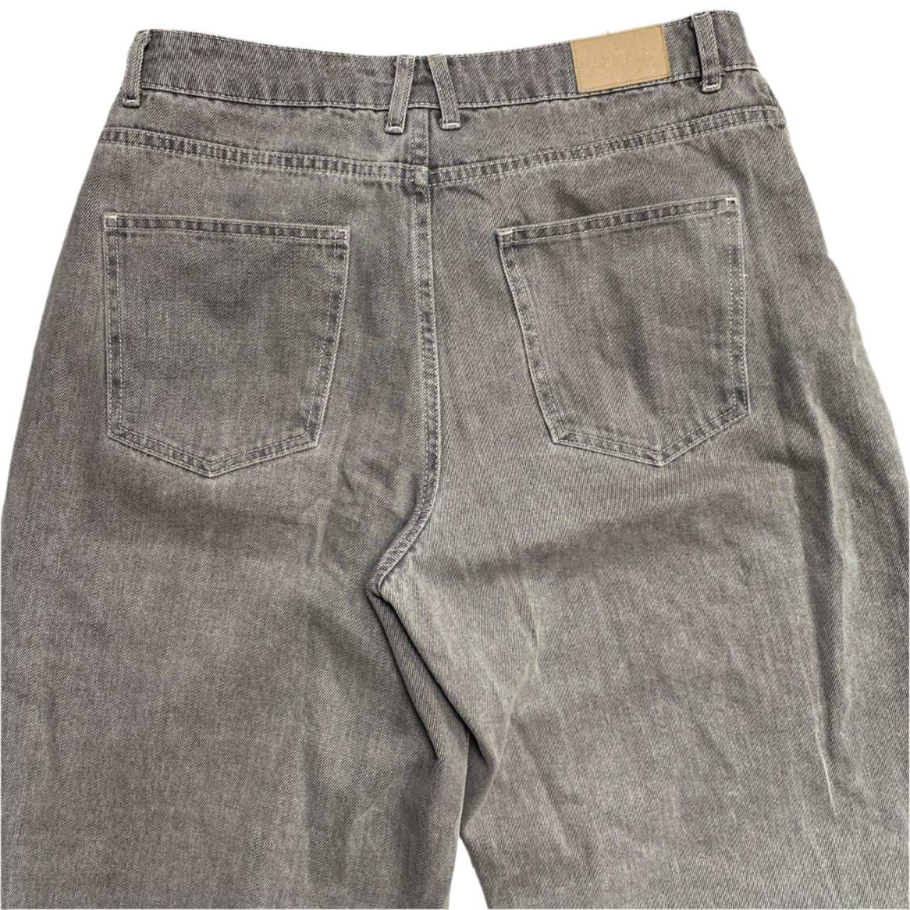 Aligne Womens Grey Baggy Jeans (29W)