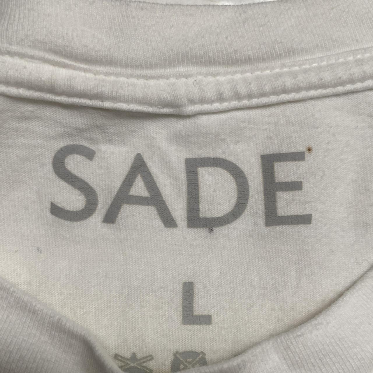 Sade White and Yellow Picture T Shirt (L)